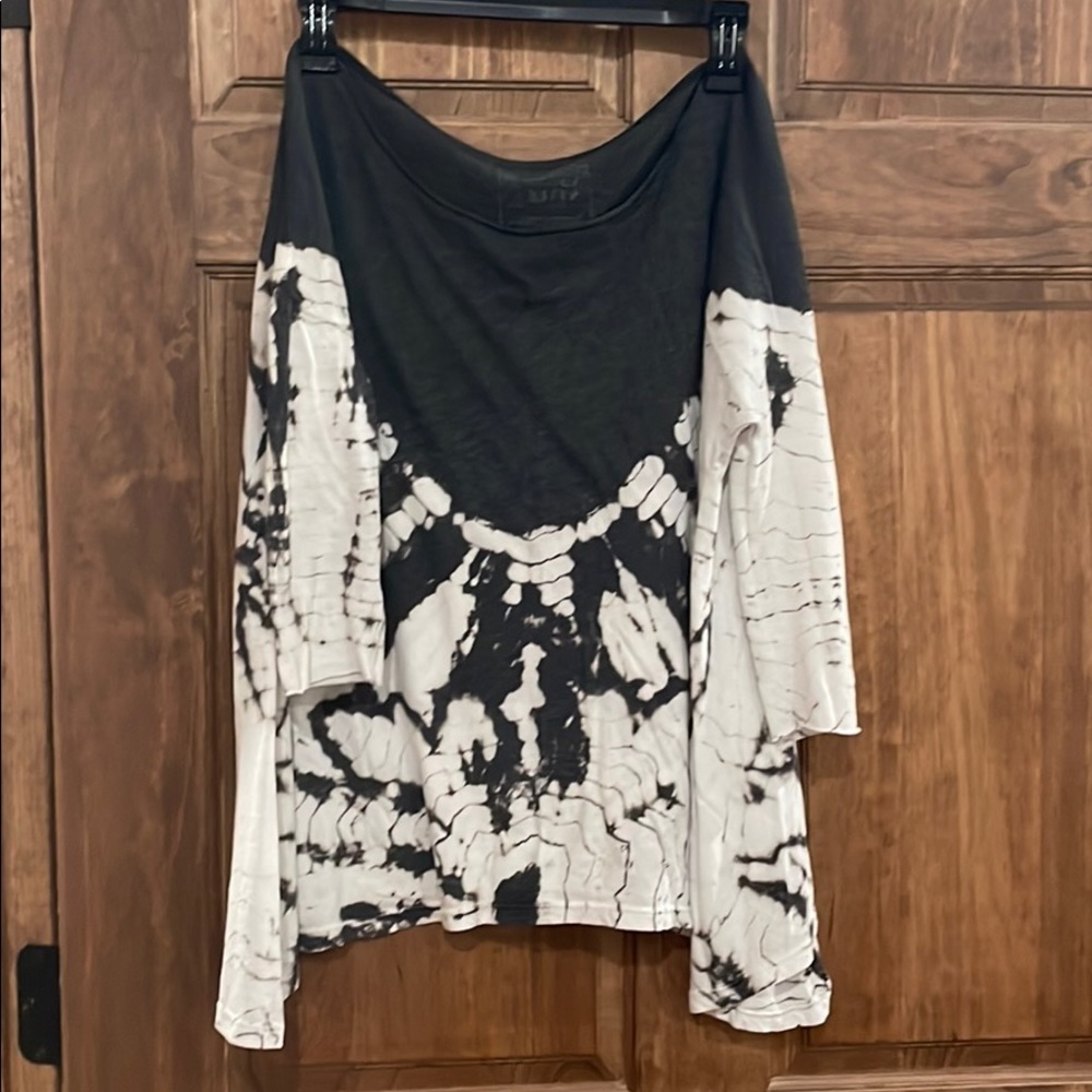 Tie dye off shoulder top